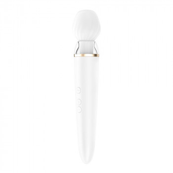 Masážní hlavice a vibrátor 2v1 Satisfyer Double Wand-er 34,5 cm