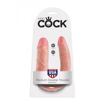 Oboustranné dildo King Cock Double Trouble M 30 cm