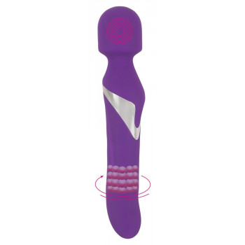 Oboustranný vibrátor Javida Wand & Pearl 24 cm