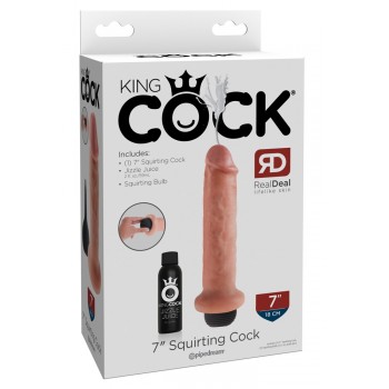 Realistické stříkající dildo King Cock 22 cm