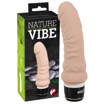 Realistický silikonový vibrátor Nature Vibe 17,8 x Ø 4,6 cm