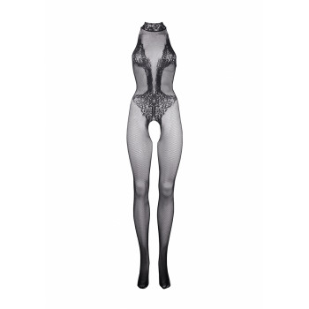 Síťované bodystocking s otevřeným rozkrokem Le Désir