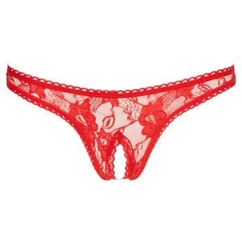 Tanga s otevřeným rozkrokem Cottelli Lingerie