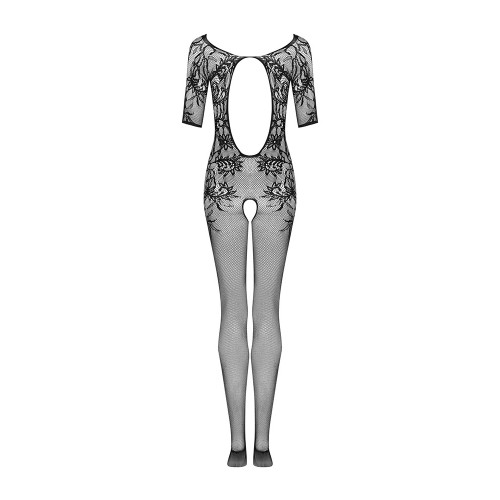 Síťované bodystocking s otevřeným rozkrokem Obsessive F238 S/L