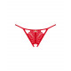 Červené otevřené tanga Ingridia crotchless thong