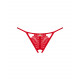 Červené otevřené tanga Ingridia crotchless thong