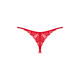 Červené otevřené tanga Ingridia crotchless thong
