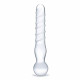 Skleněné dildo Glas - Joystick Clear 20 cm