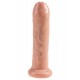 Dildo se stahovací předkožkou King Cock 18 cm