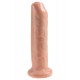 Dildo se stahovací předkožkou King Cock 18 cm