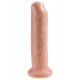 Dildo se stahovací předkožkou King Cock 18 cm