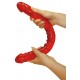 Dvojité realistické dildo Ultra Dong červené 43 x Ø 4 cm