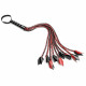 Erotické důtky Sportsheets Saffron Braided Flogger 61 cm