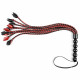 Erotické důtky Sportsheets Saffron Braided Flogger 61 cm
