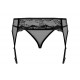 Podvazkový pás Obsessive Charms Garter Belt černý