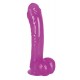 Realistické dildo s přísavkou Ready Mate fialové 19 cm