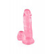 Realistické dildo s varlaty Pure Jelly 20 x Ø 4 cm