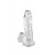 Realistické dildo s varlaty Pure Jelly 20 x Ø 4 cm