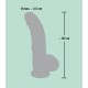 Realistické silikonové dildo s přísavkou 20 x Ø 4,5 cm