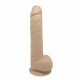 XXL dildo Silexd s přísavkou a paměťovým efektem 38 x Ø 7 cm