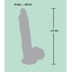 Silikonové dildo s přísavkou 21 x Ø 3,8 cm