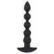 Silikonové vibrační anální kuličky Black Velvets 21 cm