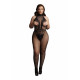 Síťované bodystocking s otevřeným rozkrokem Le Désir