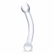 Skleněné dildo na g-bod Glas Curved G-Spot 17 cm