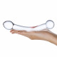 Skleněné dildo na g-bod Glas Curved G-Spot 17 cm