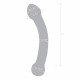 Skleněné dildo na g-bod Glas Curved G-Spot 17 cm