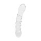 Skleněné dildo Sensual Glass April 17 cm