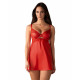 Smyslná košilka Obsessive Aliosa Chemise & thong