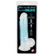 Svítící dildo 💡 s přísavkou Glow in the Dark 20,5 x Ø 4 cm