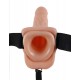 Vibrační připínací penis s postrojkem King Cock Strap-On Harness 18,9 cm
